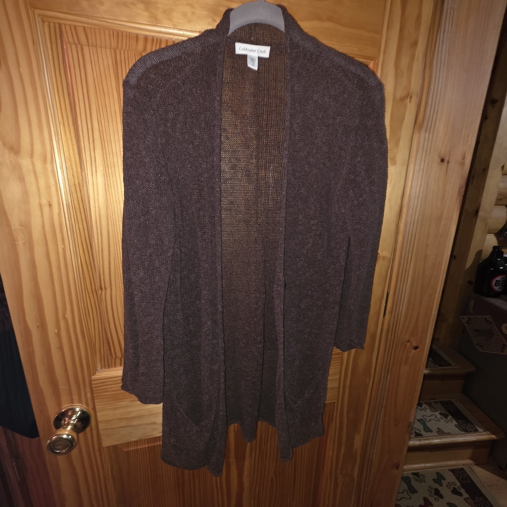 Coldwater Creek Women's Rich Brown Cardigan